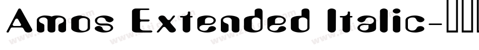Amos Extended Italic字体转换